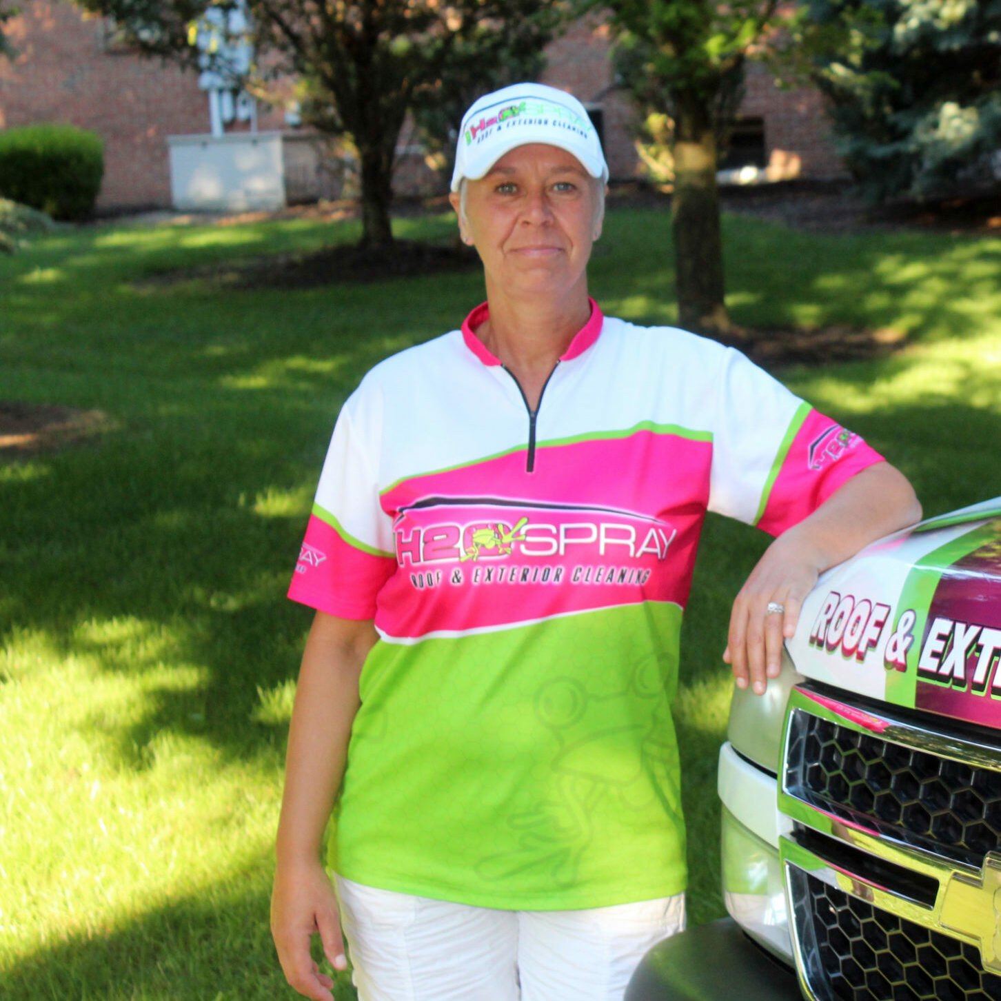 Dawn Co-Owner/Estimator Dawn co-founded Team H2O Spray with her devoted husband Brett to serve the community they both know and care for. Prior to founding Team H2O Spray, she spent 11 years as an RN in Hospice nursing. It was only natural, with her outgoing nature, that she continues to work one on one with customers in the field on estimates. Dawn loves the outdoors, so helping out on larger scale exterior cleaning projects is something she enjoys. Team H2O Spray is more than a team, it is a family. Dawn is a mother of two accomplished young men, as well as a grandmother. She brings her nurturing spirit to the team and treats each member and customer like family. Interested in a quote or more information? dawn@h2ospray.com